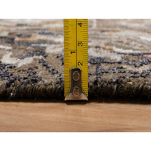 Load image into Gallery viewer, 2&#39;x3&#39; Chocolate Brown, The Maharaja Lion Novelty, Wool And Silk, Soft To The Touch, Hand Knotted, Sample, Mat, Oriental Rug FWR551292