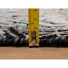 Load image into Gallery viewer, 2&#39;x3&#39; Jade Black, The Maharaja Lion Novelty, Hand Knotted, Wool And Silk, Soft To The Touch, Sample, Mat, Oriental Rug FWR551298
