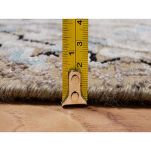 Load image into Gallery viewer, 2&#39;x3&#39; Almond Brown, Hand Knotted, The Maharaja Lion Novelty, Wool And Silk, Soft To The Touch, Sample, Mat, Oriental Rug FWR551310