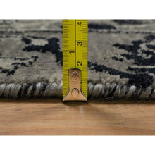 Load image into Gallery viewer, 8&#39;10&quot;x12&#39; Onyx Black, Broken And Erased Willow And Cypress Tree Design, 100% Ghazni Afghan Wool, Soft And Pliable, Hand Knotted, Oriental Rug FWR551352