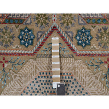 Load image into Gallery viewer, 8&#39;x10&#39;2&quot; Lark Brown, Textured Wool And Silk, Mamluk Design With Star Medallion, Hand Knotted, Oriental Rug FWR551364