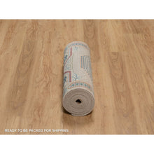 Load image into Gallery viewer, 2&#39;7&quot;x15&#39;10&quot; Lark Brown, Mamluk Design With Geometric Medallions, Textured Wool And Silk, Hand Knotted, Xl Runner, Oriental Rug FWR551412