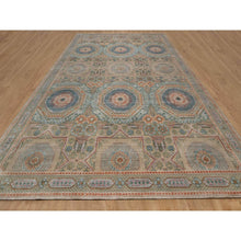 Load image into Gallery viewer, 12&#39;x18&#39;3&quot; Lark Brown, Mamluk Design With Geometric Medallions, Hand Knotted, Textured Wool And Silk, Xl, Oversized, Oriental Rug FWR551520