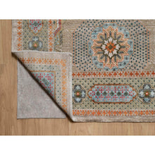 Load image into Gallery viewer, 12&#39;x18&#39;3&quot; Lark Brown, Mamluk Design With Geometric Medallions, Hand Knotted, Textured Wool And Silk, Xl, Oversized, Oriental Rug FWR551520