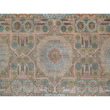 Load image into Gallery viewer, 12&#39;x18&#39;3&quot; Lark Brown, Mamluk Design With Geometric Medallions, Hand Knotted, Textured Wool And Silk, Xl, Oversized, Oriental Rug FWR551520
