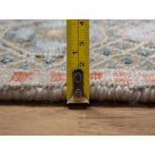 Load image into Gallery viewer, 6&#39;3&quot;x9&#39; Almond Brown, Hand Knotted, Mamluk Design With Star Medallion, Textured Wool And Silk, Oriental Rug FWR551544