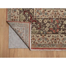 Load image into Gallery viewer, 10&#39;x14&#39; Brick Red, Antiqued Tabriz With Haji Jalili Design, Hand Knotted, 100% Wool, Vegetable Dyes, Soft Pile, Denser Weave, Oriental Rug FWR551736