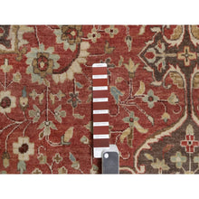 Load image into Gallery viewer, 10&#39;x14&#39; Brick Red, Antiqued Tabriz With Haji Jalili Design, Hand Knotted, 100% Wool, Vegetable Dyes, Soft Pile, Denser Weave, Oriental Rug FWR551736