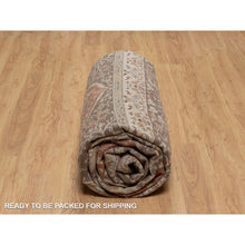 Load image into Gallery viewer, 10&#39;x14&#39; Brick Red, Antiqued Tabriz With Haji Jalili Design, Hand Knotted, 100% Wool, Vegetable Dyes, Soft Pile, Denser Weave, Oriental Rug FWR551736