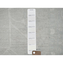 Load image into Gallery viewer, 9&#39;x11&#39;10&quot; Oyster White, Washed Out Peshawar With All Over Vines Design, Hand Knotted, 100% Wool, Densely Woven, Oriental Rug FWR5526