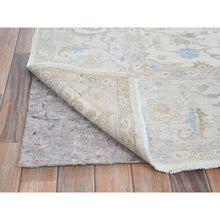 Load image into Gallery viewer, 8&#39;x9&#39;8&quot; Chiffon White, White Wash Peshawar with All Over Vines Design, Densely Woven, Hand Knotted, 100% Wool, Oriental Rug FWR5556
