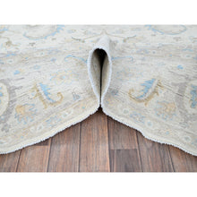 Load image into Gallery viewer, 8&#39;x9&#39;8&quot; Chiffon White, White Wash Peshawar with All Over Vines Design, Densely Woven, Hand Knotted, 100% Wool, Oriental Rug FWR5556