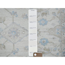 Load image into Gallery viewer, 8&#39;x9&#39;8&quot; Chiffon White, White Wash Peshawar with All Over Vines Design, Densely Woven, Hand Knotted, 100% Wool, Oriental Rug FWR5556