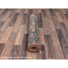 Load image into Gallery viewer, 2&#39;8&quot;x8&#39;3&quot; Blush Red, Vintage Persian Lilahan With Medallion Design, Sheared Low, Zero Pile, Evenly Worn, Sides And Ends Professionally Secured, Clean, Hand Knotted, Pure Wool, Fragment Runner, Oriental Rug FWR5928