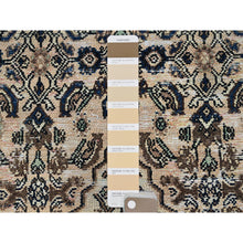 Load image into Gallery viewer, 2&#39;7&quot;x9&#39;1&quot; Beige, Vintage Persian Hussainabad With All Over Design, Hand Knotted, 100% Wool, Sheared Low, Zero Pile, Sides And Ends Professionally Secured, Clean, Fragment, Runner, Oriental Rug FWR5964