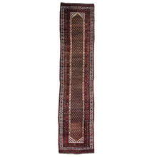 Load image into Gallery viewer, 3&#39;2&quot;x13&#39;10&quot; Antique Persian Northwest Boteh Design Runner Handmade Rug FWR157026