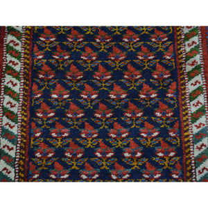 3'2"x13'10" Antique Persian Northwest Boteh Design Runner Handmade Rug FWR157026