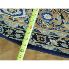 Load image into Gallery viewer, 10&#39;10&quot;x17&#39; Navy Blue Gallery Size Antique Persian Kerman Herati Design Rug FWR158556