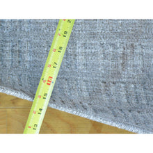 Load image into Gallery viewer, 2&#39;x3&#39; Tone on Tone Hand Loomed Grey Wool and Silk Rug FWR179736