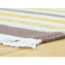 Load image into Gallery viewer, 2&#39;5&quot;x8&#39; Hand-Woven Pure Wool Flat Weave Striped Durie Kilim Runner Rug FWR191028