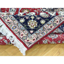 Load image into Gallery viewer, 6&#39;6&quot;x10&#39; Hand-Knotted Persian Tabriz Wool And Silk 400 KPSI Oriental Rug FWR191742