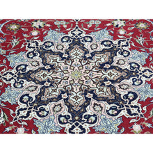Load image into Gallery viewer, 6&#39;6&quot;x10&#39; Hand-Knotted Persian Tabriz Wool And Silk 400 KPSI Oriental Rug FWR191742