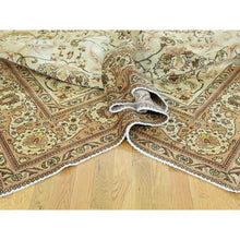 Load image into Gallery viewer, 9&#39;8&quot;x12&#39;10&quot; Ivory Antique Persian Tabriz Hand-Knotted Full Pile Oriental Rug FWR192822