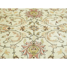 Load image into Gallery viewer, 9&#39;8&quot;x12&#39;10&quot; Ivory Antique Persian Tabriz Hand-Knotted Full Pile Oriental Rug FWR192822
