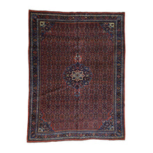 Load image into Gallery viewer, 10&#39;5&quot;x13&#39;9&quot; Red Antique Persian Bijar Exc Cond Hand-Knotted Oriental Rug FWR197040