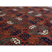 Load image into Gallery viewer, 9&#39;10&quot;x13&#39;6&quot; Handmade Pure Wool Ersari Turkoman Elephant Feet Design Rug FWR200670