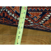 Load image into Gallery viewer, 9&#39;10&quot;x13&#39;6&quot; Handmade Pure Wool Ersari Turkoman Elephant Feet Design Rug FWR200670