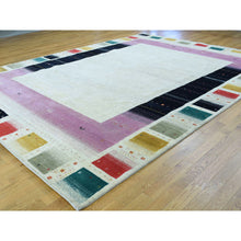 Load image into Gallery viewer, 9&#39;10&quot;x13&#39;3&quot; Hand-Knotted 100 Percent Wool Lori Buft Gabbeh Oriental Rug FWR204366