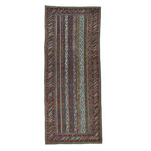6'5"x15'6" Multicolored Antique Northwest Persian With Shawl Design Wide Runner Rug FWR206526