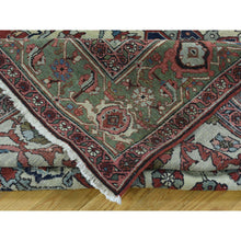 Load image into Gallery viewer, 9&#39;x11&#39;3&quot; Red Hand-Knotted Antique Persian Serapi Open Field Oriental Rug FWR206550