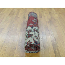 Load image into Gallery viewer, 9&#39;x11&#39;3&quot; Red Hand-Knotted Antique Persian Serapi Open Field Oriental Rug FWR206550