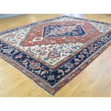 Load image into Gallery viewer, 9&#39;10&quot;x13&#39;5&quot; Red Antique Persian Serapi Good Cond Hand-Knotted Oriental Rug FWR212598