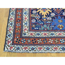 Load image into Gallery viewer, 3&#39;5&quot;x12&#39;9&quot; Blue Full Pile Antique Mint Condition Northwest Persian Wide Runner FWR217602