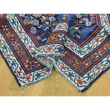 Load image into Gallery viewer, 3&#39;5&quot;x12&#39;9&quot; Blue Full Pile Antique Mint Condition Northwest Persian Wide Runner FWR217602