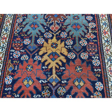 Load image into Gallery viewer, 3&#39;5&quot;x12&#39;9&quot; Blue Full Pile Antique Mint Condition Northwest Persian Wide Runner FWR217602