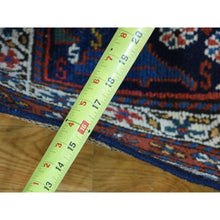Load image into Gallery viewer, 3&#39;5&quot;x12&#39;9&quot; Blue Full Pile Antique Mint Condition Northwest Persian Wide Runner FWR217602