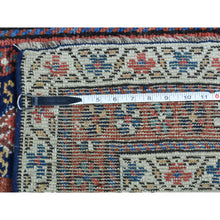 Load image into Gallery viewer, 3&#39;5&quot;x12&#39;9&quot; Blue Full Pile Antique Mint Condition Northwest Persian Wide Runner FWR217602