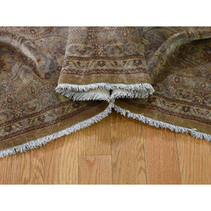 8'7"x11'8" Gray Old Turkish Sivas Good Condition Hand-Knotted Oriental Rug FWR249420