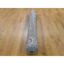 Load image into Gallery viewer, 6&#39;x9&#39; Heriz Design Wool and Silk Hand-Knotted Oriental Rug FWR251082