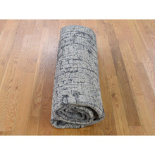 Load image into Gallery viewer, 6&#39;x9&#39; Abstract Hand-Knotted Hi-Lo Pile THE TREE BARK Soft Wool Oriental Rug FWR253176