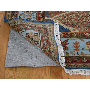 9'2"x11'7" Pure Wool Vegetable Dyes Bakshaish Hand-Knotted Oriental Rug FWR261828