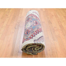 Load image into Gallery viewer, 11&#39;8&quot;x16&#39;6&quot; Oversize Ivory Super Kazak Pure Wool Hand Knotted Oriental Rug FWR271890