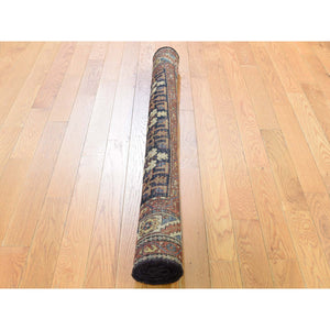 Navy Oriental Rug, Carpets, Handmade, Montana USA.