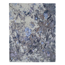 Load image into Gallery viewer, 8&#39;x10&#39; Abstract Design Wool and Silk Hand-Knotted Oriental Rug FWR275736