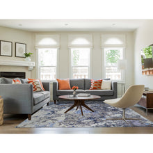 Load image into Gallery viewer, 8&#39;x10&#39; Abstract Design Wool and Silk Hand-Knotted Oriental Rug FWR275736