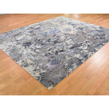 Load image into Gallery viewer, 8&#39;x10&#39; Abstract Design Wool and Silk Hand-Knotted Oriental Rug FWR275736
